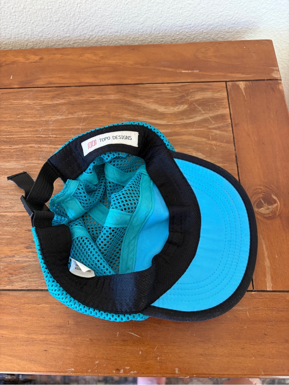 Topo Designs Turquoise Mesh Cap with Printed Brim - Picture 2 of 2